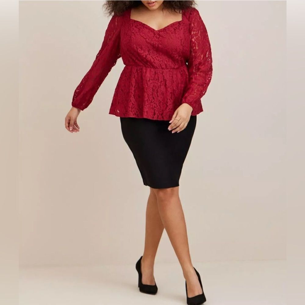 Torrid Lined Lace Blouse